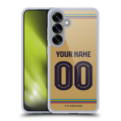 Custom Customised Personalised FC Barcelona 2022/23 Kit Away Soft Gel Case for Samsung Galaxy S25+