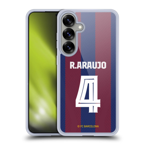 FC Barcelona 2023/24 Players Home Kit Ronald Araújo Soft Gel Case for Samsung Galaxy S25+ & MagSafe