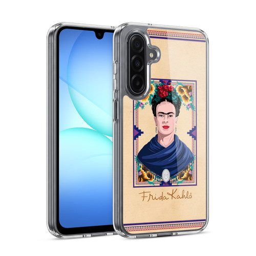 Frida Kahlo Portrait Blue Soft Gel Case for Samsung Galaxy A17 4G / 5G
