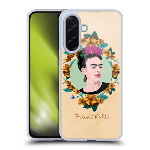 Frida Kahlo Portrait Purple Soft Gel Case for Samsung Galaxy A36 5G