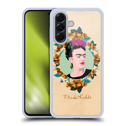Frida Kahlo Portrait Purple Soft Gel Case for Samsung Galaxy A56 5G
