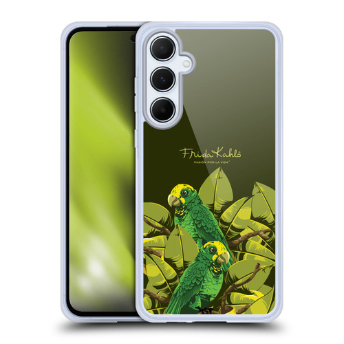 Frida Kahlo Tropical Love Birds Soft Gel Case for Samsung Galaxy A55 5G