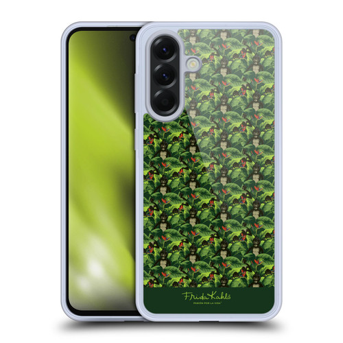 Frida Kahlo Tropical Monkey Pattern Soft Gel Case for Samsung Galaxy A56 5G