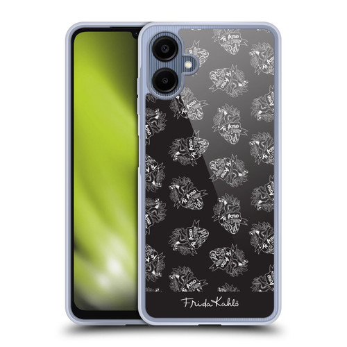 Frida Kahlo Typography Black Heart Soft Gel Case for Samsung Galaxy A06 4G / 5G