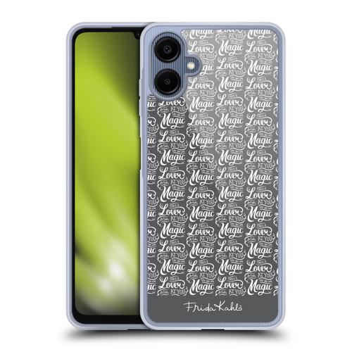Frida Kahlo Typography Lover Grey Soft Gel Case for Samsung Galaxy A06 4G / 5G