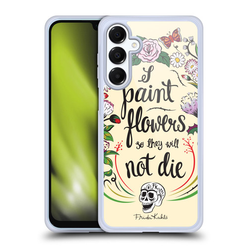Frida Kahlo Typography Floral Blooms Soft Gel Case for Samsung Galaxy A16 5G & MagSafe