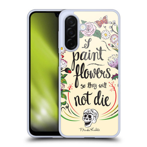 Frida Kahlo Typography Floral Blooms Soft Gel Case for Samsung Galaxy A26 5G
