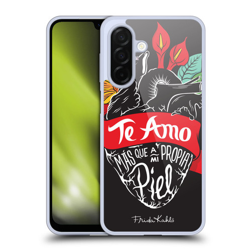 Frida Kahlo Typography Heart Soft Gel Case for Samsung Galaxy A26 5G