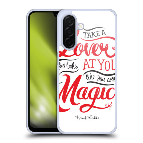 Frida Kahlo Typography Lover White Soft Gel Case for Samsung Galaxy A26 5G
