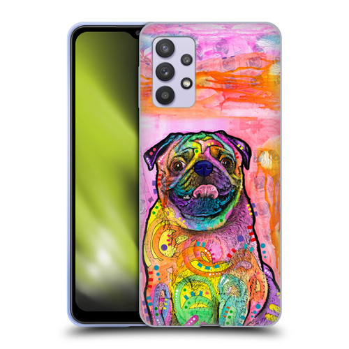 Dean Russo Dogs 3 Pug Soft Gel Case for Samsung Galaxy A32 5G / M32 5G (2021)