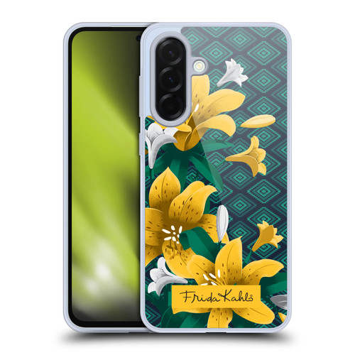 Frida Kahlo Flowers Yellow Lilies Soft Gel Case for Samsung Galaxy A36 5G