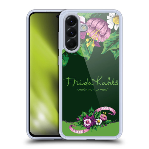 Frida Kahlo Purple Florals Blooms Soft Gel Case for Samsung Galaxy A56 5G