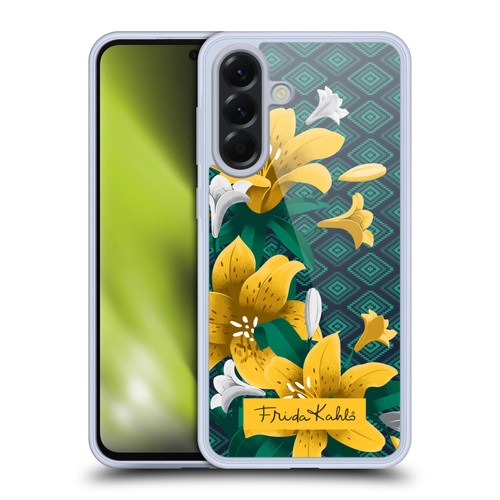 Frida Kahlo Flowers Yellow Lilies Soft Gel Case for Samsung Galaxy A56 5G
