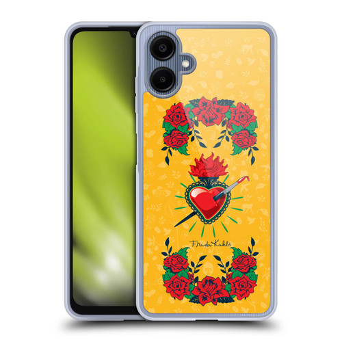 Frida Kahlo Icons Heart and Roses Soft Gel Case for Samsung Galaxy A06 4G / 5G