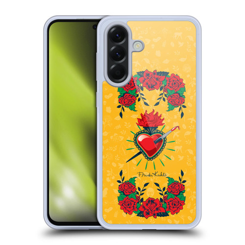 Frida Kahlo Icons Heart and Roses Soft Gel Case for Samsung Galaxy A56 5G