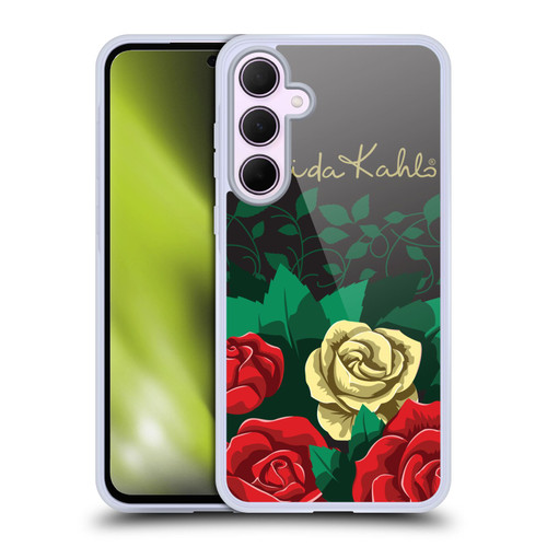 Frida Kahlo Roses Blooms Soft Gel Case for Samsung Galaxy A35 5G