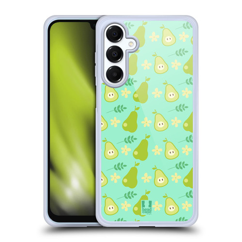 Head Case Designs Fruit Patterns Pears Soft Gel Case for Samsung Galaxy A16 5G & MagSafe