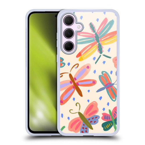 Gabriela Thomeu Art Happy And Colorful Butterlies Soft Gel Case for Samsung Galaxy A35 5G