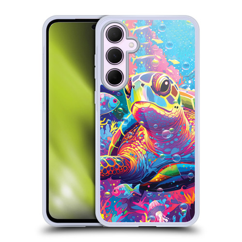Michael David Ward Animals Turtle Magic Soft Gel Case for Samsung Galaxy A35 5G