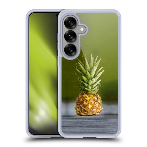 Pixelmated Animals Surreal Pets Pineapple Turtle Soft Gel Case for Samsung Galaxy S25 & MagSafe