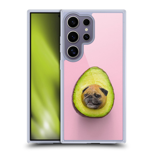 Pixelmated Animals Surreal Pets Pugacado Soft Gel Case for Samsung Galaxy S25 Ultra & MagSafe