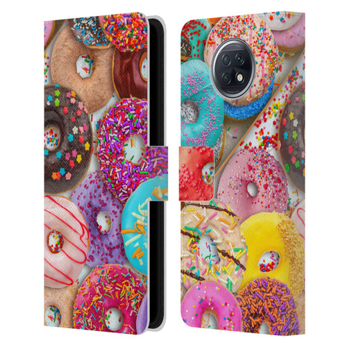 Aimee Stewart Colourful Sweets Donut Noms Leather Book Wallet Case Cover For Xiaomi Redmi Note 9T 5G