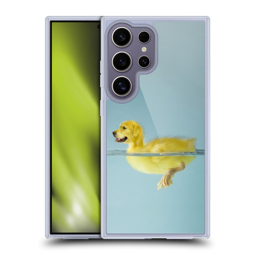 Pixelmated Animals Surreal Wildlife Dog Duck Soft Gel Case for Samsung Galaxy S25 Ultra & MagSafe