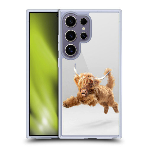 Pixelmated Animals Surreal Pets Highland Pup Soft Gel Case for Samsung Galaxy S25 Ultra & MagSafe