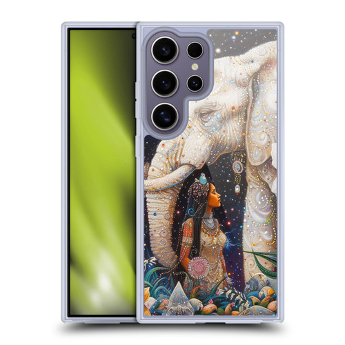 Shambhala Light Visionary Art Ethereal Graphics Gentle Giant Soft Gel Case for Samsung Galaxy S25 Ultra & MagSafe