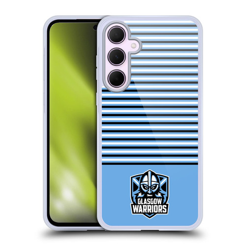 Glasgow Warriors Logo Stripes Blue 2 Soft Gel Case for Samsung Galaxy A35 5G