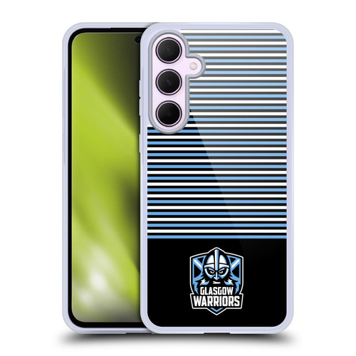 Glasgow Warriors Logo Stripes Black 2 Soft Gel Case for Samsung Galaxy A35 5G