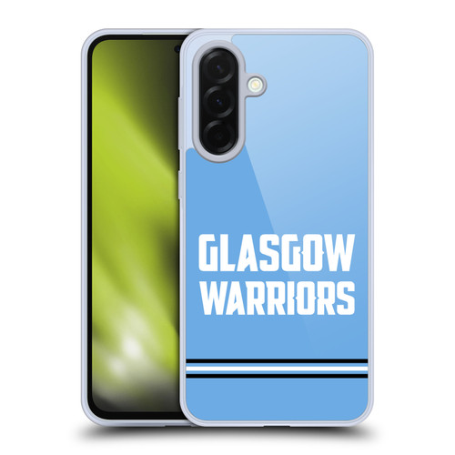 Glasgow Warriors Logo Text Type Blue Soft Gel Case for Samsung Galaxy A36 5G
