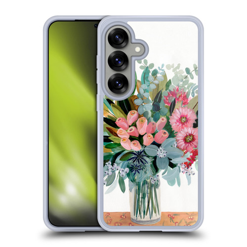 Suzanne Allard Floral Graphics Magnolia Surrender Soft Gel Case for Samsung Galaxy S25 & MagSafe