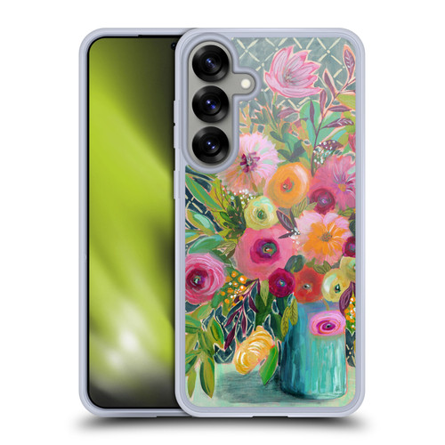 Suzanne Allard Floral Graphics Hope Springs Soft Gel Case for Samsung Galaxy S25+ & MagSafe