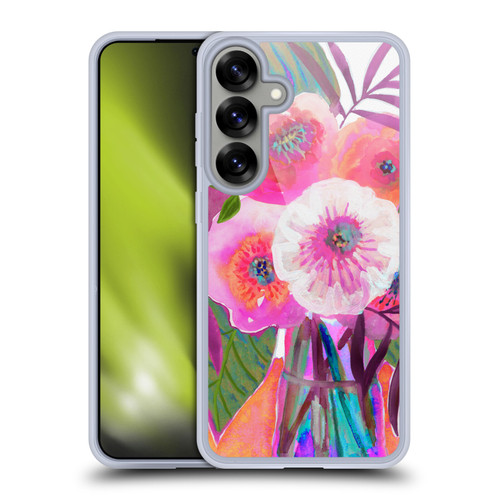 Suzanne Allard Floral Graphics Sunrise Bouquet Purples Soft Gel Case for Samsung Galaxy S25+ & MagSafe