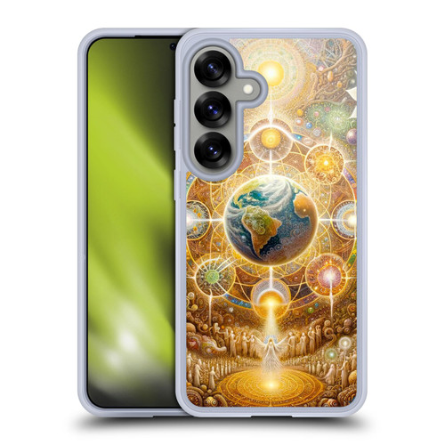 Shambhala Light Visionary Art Celestial Graphics The 9 Realms Soft Gel Case for Samsung Galaxy S25 & MagSafe