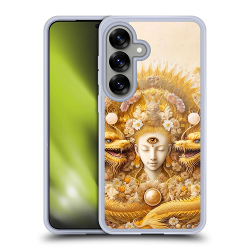 Shambhala Light Visionary Art Celestial Graphics Lucky Dragons Soft Gel Case for Samsung Galaxy S25 & MagSafe