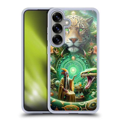 Shambhala Light Visionary Art Celestial Graphics Jungle Life Soft Gel Case for Samsung Galaxy S25+ & MagSafe