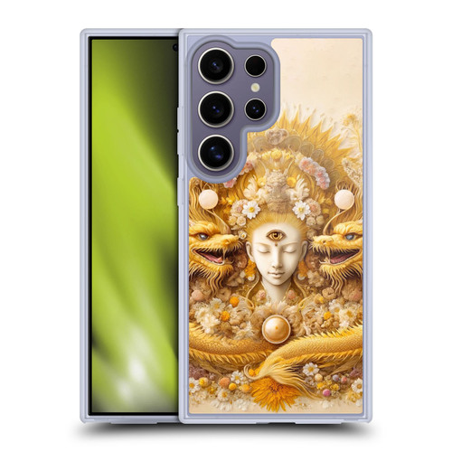 Shambhala Light Visionary Art Celestial Graphics Lucky Dragons Soft Gel Case for Samsung Galaxy S25 Ultra & MagSafe