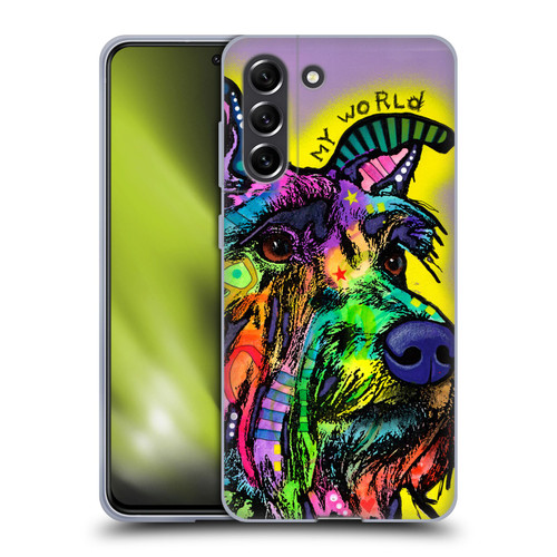 Dean Russo Dogs 3 My Schnauzer Soft Gel Case for Samsung Galaxy S21 FE 5G