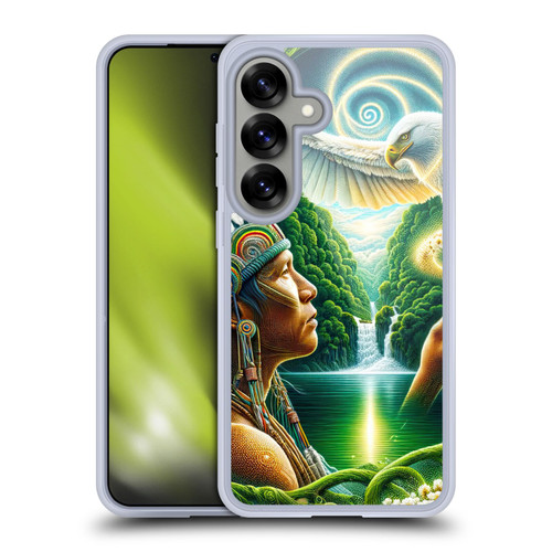 Shambhala Light Visionary Art Ethereal Graphics Daisy Soft Gel Case for Samsung Galaxy S25 & MagSafe