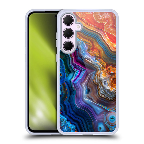 Haroulita Agates Multicolor Soft Gel Case for Samsung Galaxy A35 5G