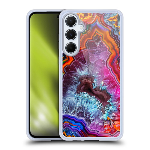 Haroulita Agates Colorful Soft Gel Case for Samsung Galaxy A55 5G
