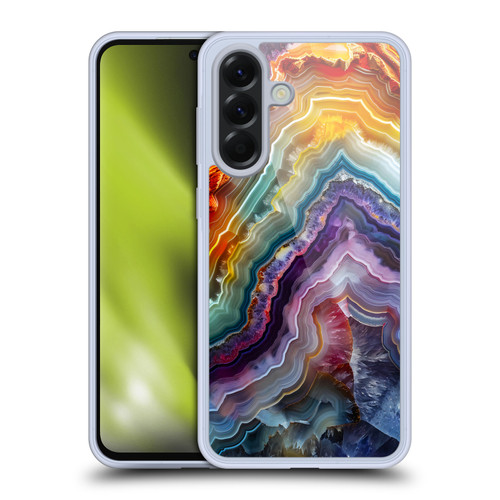 Haroulita Agates Stripes Soft Gel Case for Samsung Galaxy A56 5G