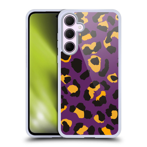 Haroulita Animal Prints Purple Soft Gel Case for Samsung Galaxy A35 5G