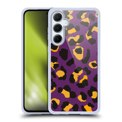 Haroulita Animal Prints Purple Soft Gel Case for Samsung Galaxy A55 5G
