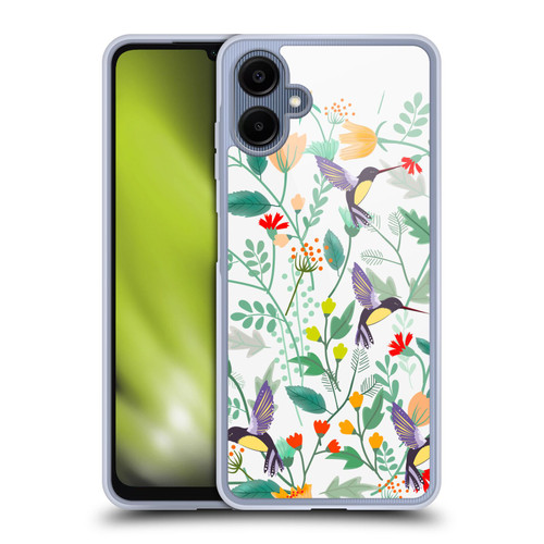 Haroulita Birds And Flowers Hummingbirds Soft Gel Case for Samsung Galaxy A06 4G / 5G