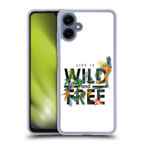 Haroulita Birds And Flowers Wild And Free Soft Gel Case for Samsung Galaxy A06 4G / 5G