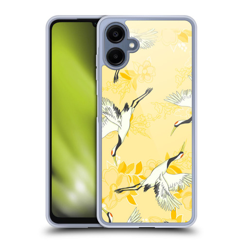 Haroulita Birds And Flowers Yellow Soft Gel Case for Samsung Galaxy A06 4G / 5G