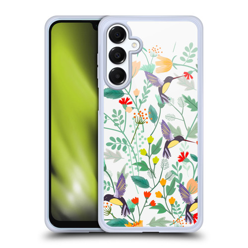 Haroulita Birds And Flowers Hummingbirds Soft Gel Case for Samsung Galaxy A16 5G & MagSafe